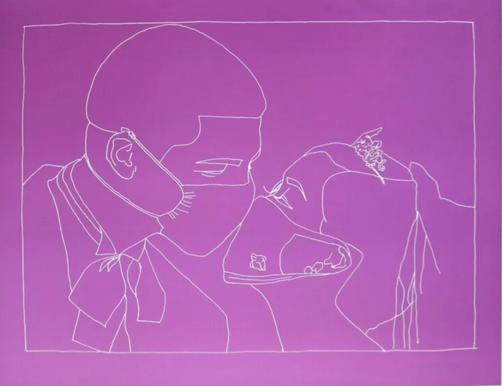 Lithograph Muntadas - Duo