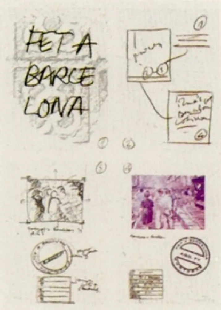 Lithograph Muntadas - Fet a Barcelona