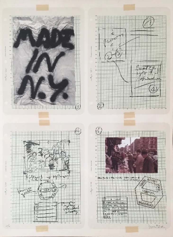 Lithograph Muntadas - Made in N.Y.