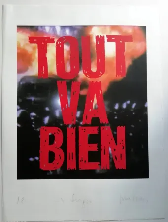 Screenprint Muntadas - Tout va Bien