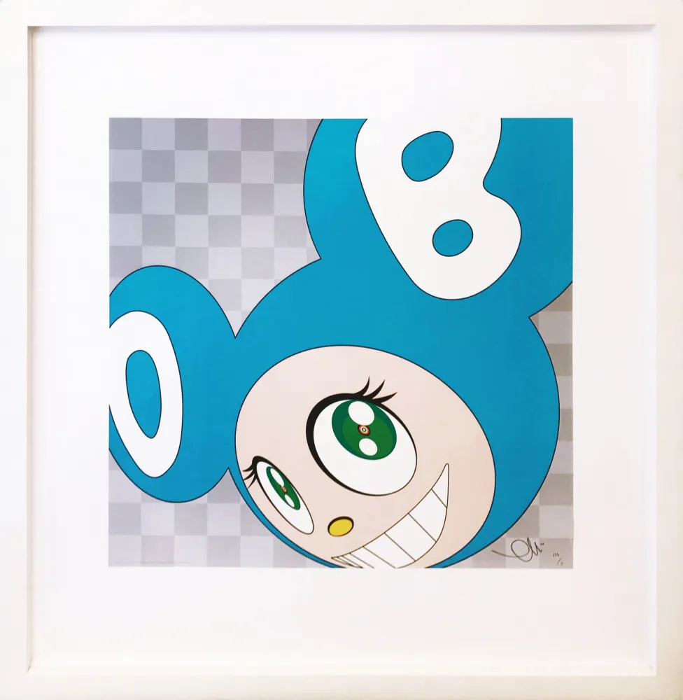 Lithograph Murakami - AND THEN . . . (AQUA BLUE)