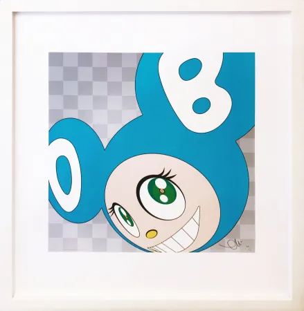 Lithograph Murakami - AND THEN . . . (AQUA BLUE)