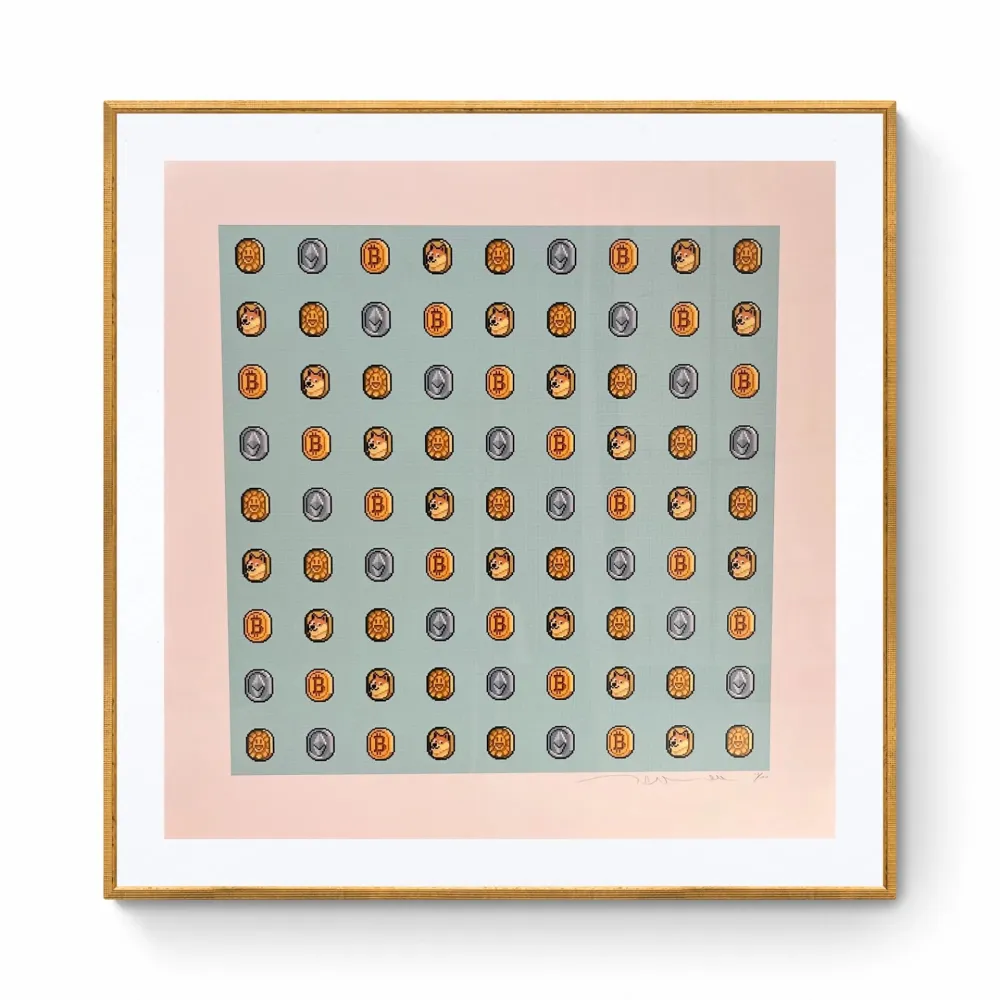 Screenprint Murakami - COIN and other Cryptocoins