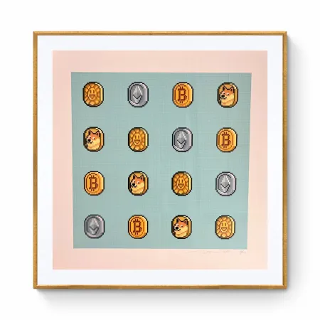Screenprint Murakami - COIN and other Cryptocoins