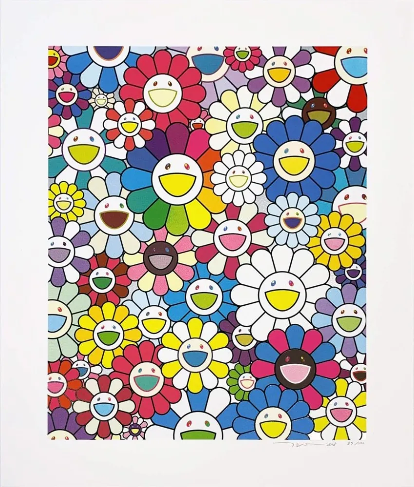 Screenprint Murakami - Flowers on the Island Closest to Heaven