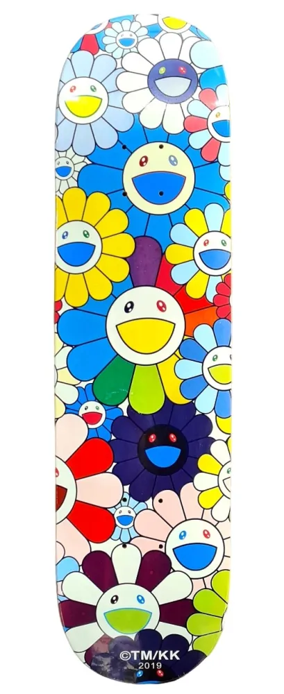 Screenprint Murakami - Flowers Skate Deck
