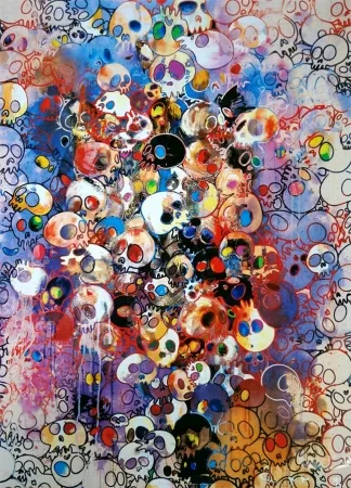 Lithograph Murakami - I have left my love far behind... Their smell, every Memento