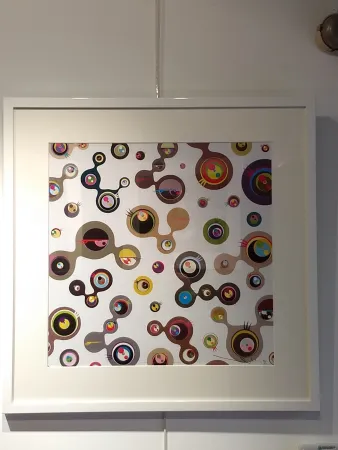 Lithograph Murakami - Jellyfish Eyes white