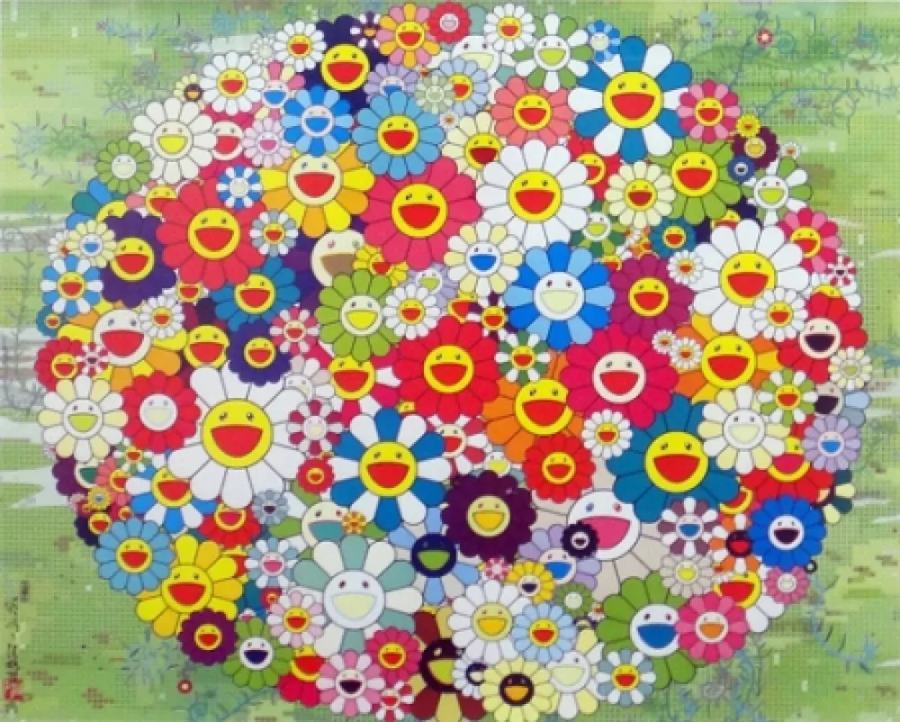 Lithograph Murakami - Open Your Hands Wide (Versailles)