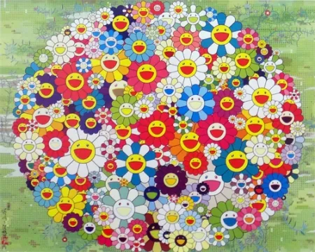 Lithograph Murakami - Open Your Hands Wide (Versailles)