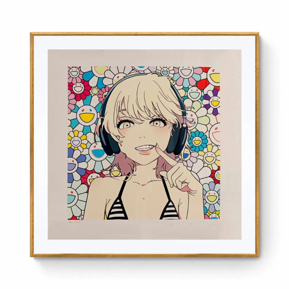 Screenprint Murakami - Smile_01 w M.F