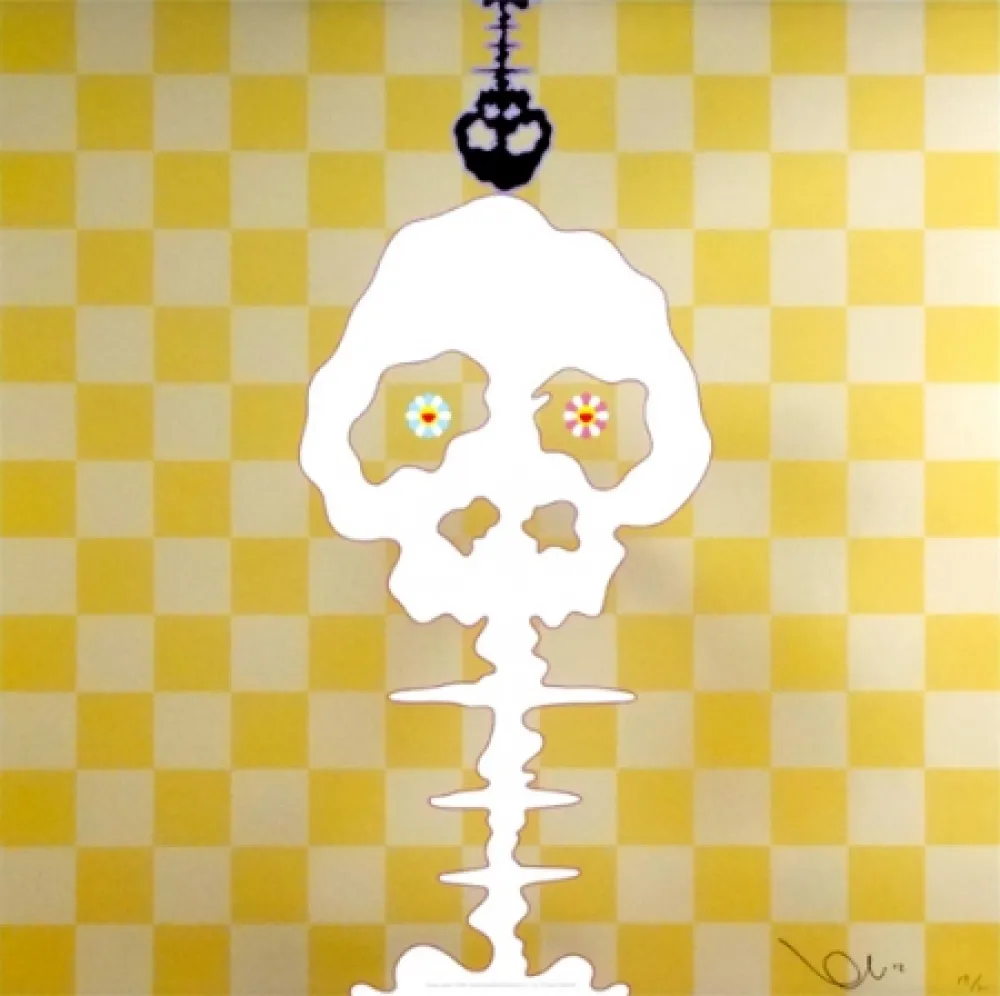 Lithograph Murakami - Time Bokan - Gold