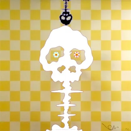 Lithograph Murakami - Time Bokan - Gold