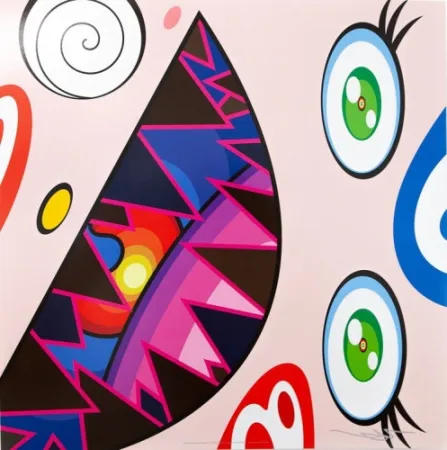 Lithograph Murakami - Untitled II from We Are the Square Jocular Clan,