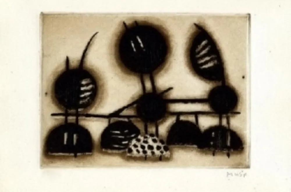 Etching And Aquatint Music - Fischkörbe in Chioggia 