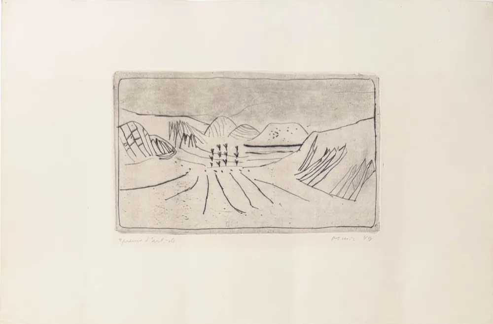 Etching Music - Paesaggio senese