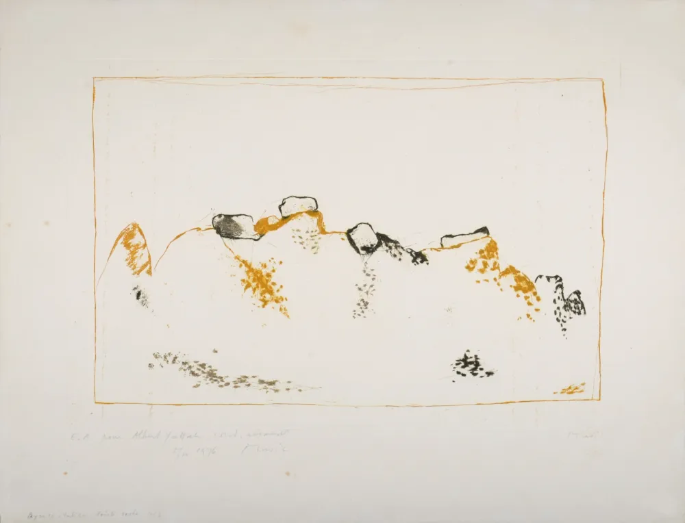 Drypoint Music - Paysage italien, 1968 - Hand-signed