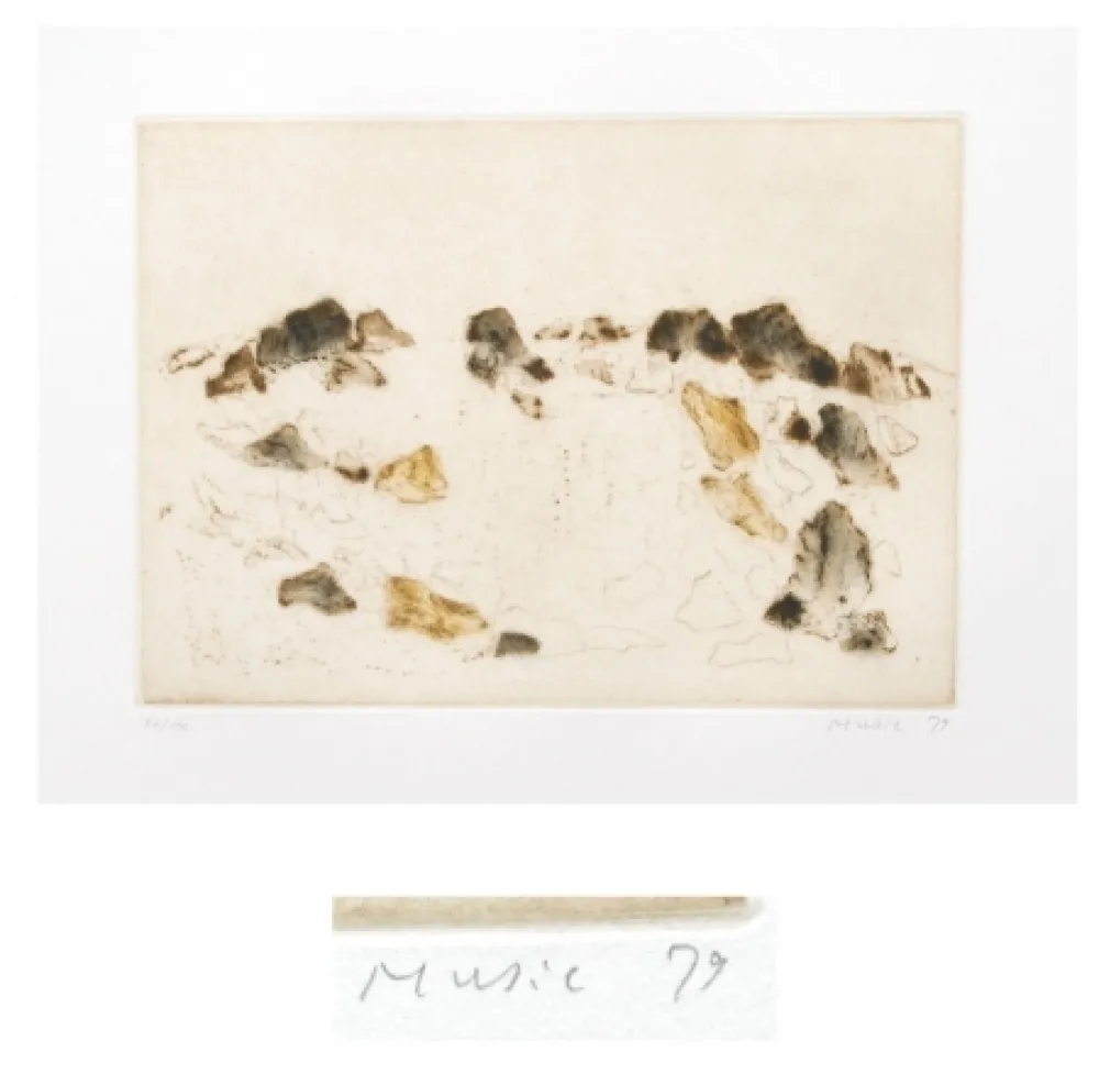 Etching And Aquatint Music - Paysage rocheux