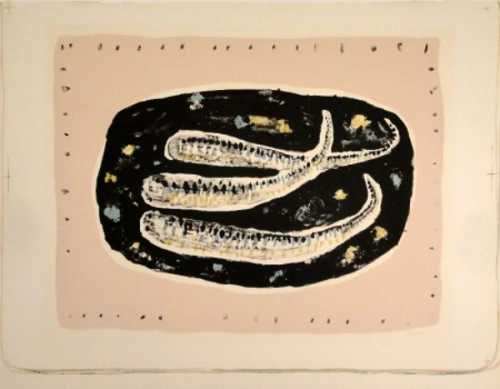 Lithograph Music - Poissons / Fische