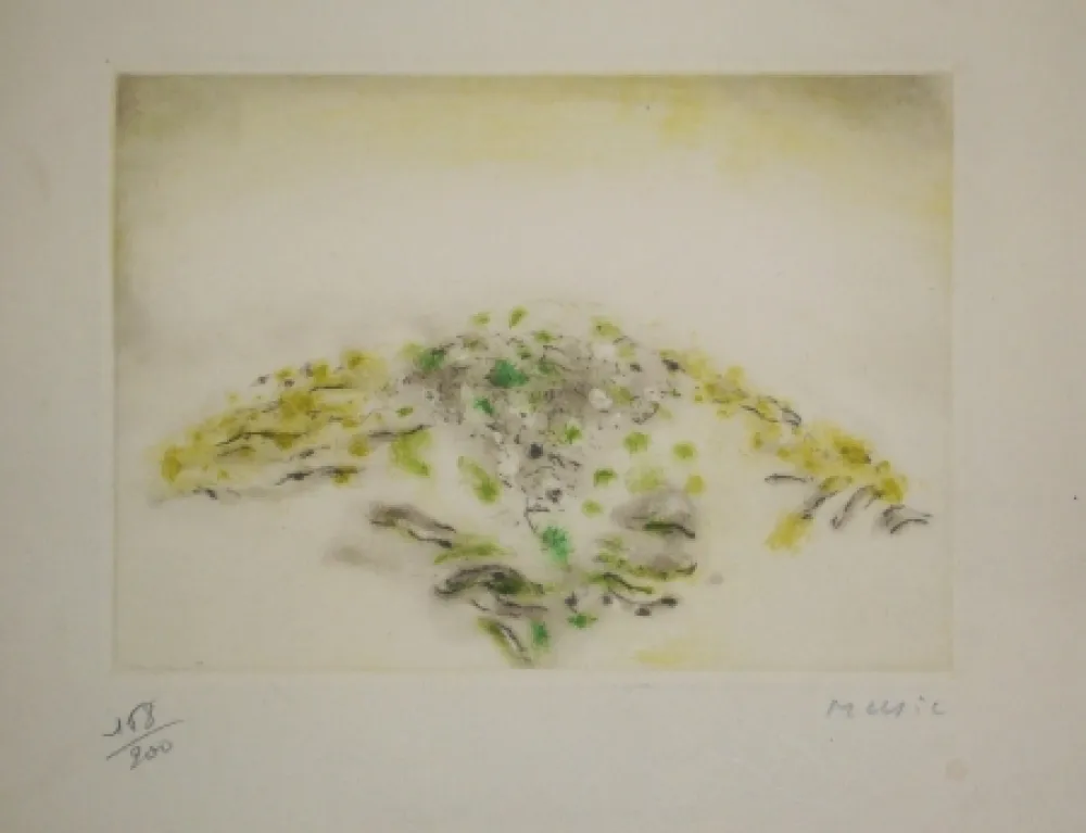 Etching And Aquatint Music - Voeux Lacourière 1966