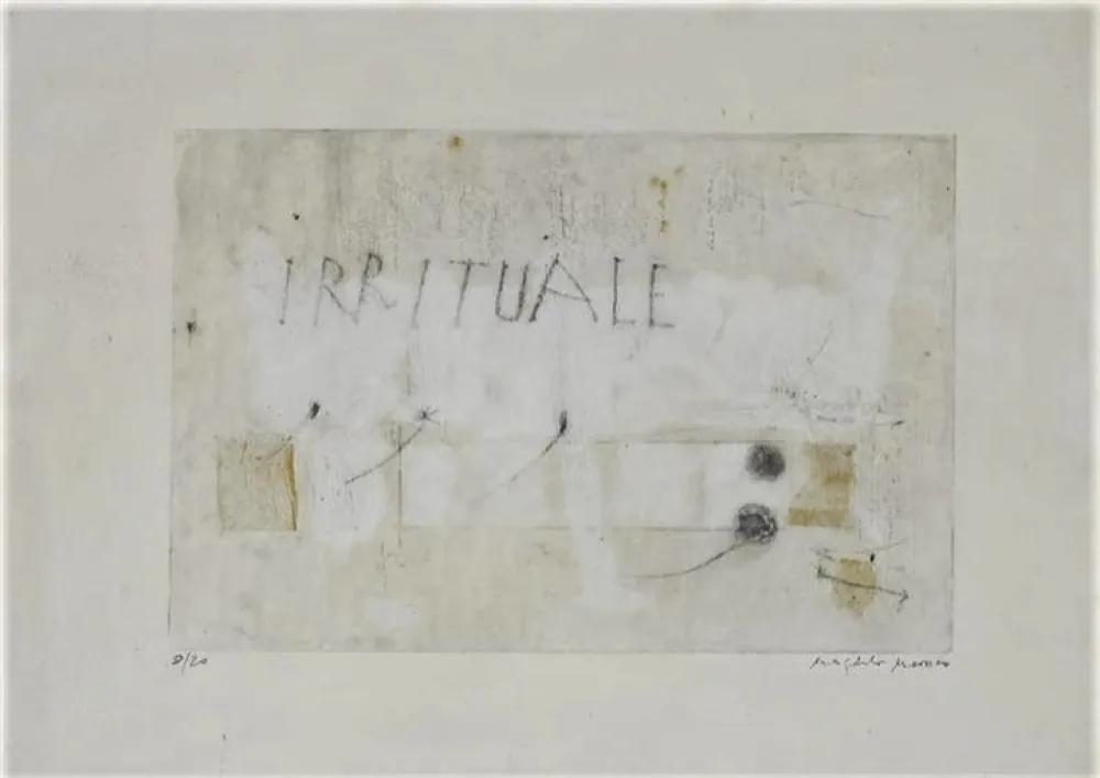 Etching And Aquatint Mussio - Irrituale