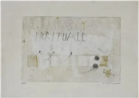 Etching And Aquatint Mussio - Irrituale