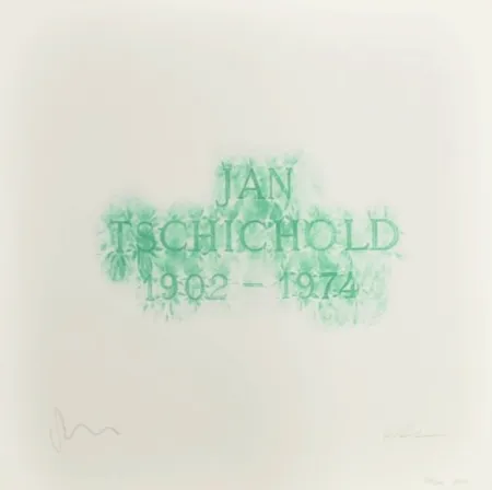 Lithograph Myles - A History of Type Design / Jan Tschichold, 1902-1974 (Berzona, Switzerland)