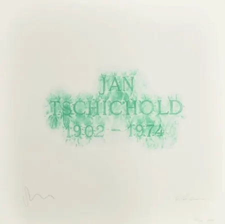 Lithograph Myles - A History of Type Design / Jan Tschichold, 1902-1974 (Berzona, Switzerland)