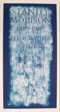 Lithograph Myles - A History of Type Design / Stanley Morison, 1889-1967 (London, England)