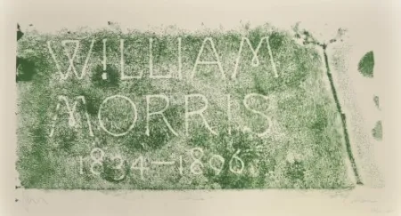 Lithograph Myles - A History of Type Desing / William Morris, 1834-1896 (Kelmscott, England)