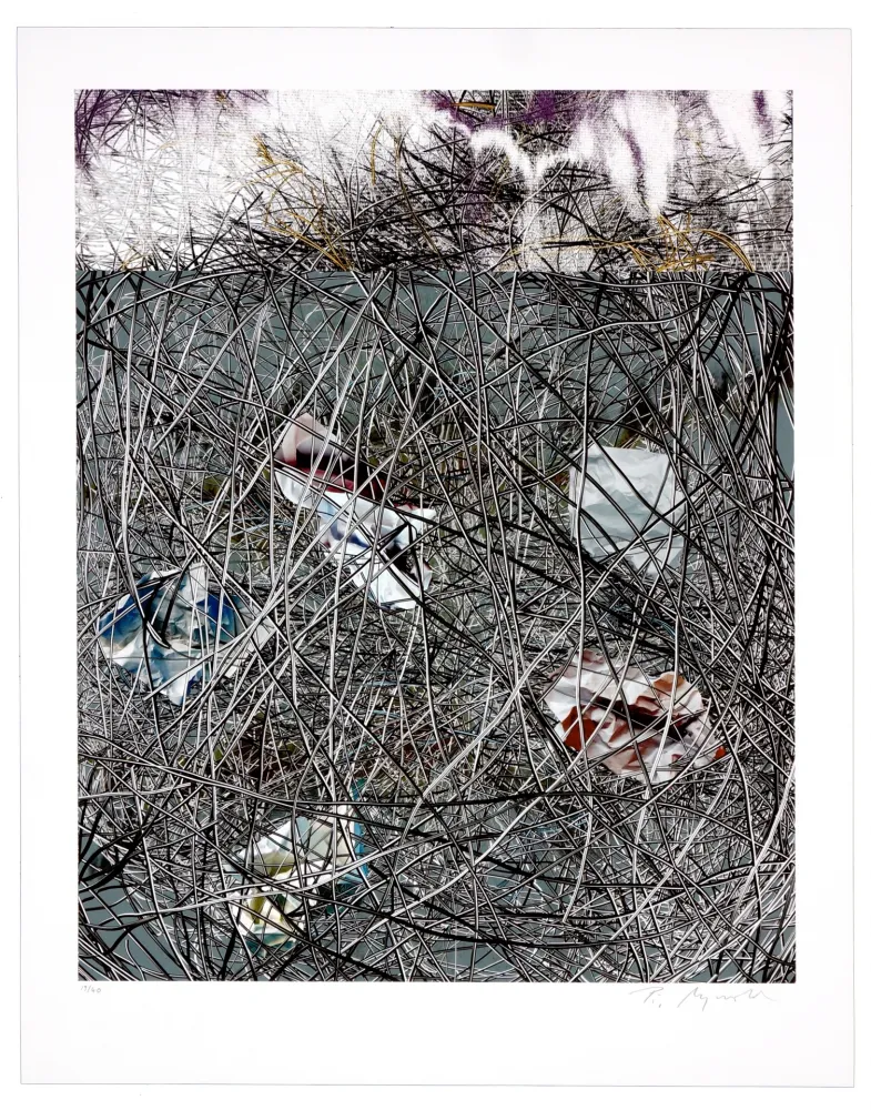 Lithograph Myrvold - Winter Clouds I