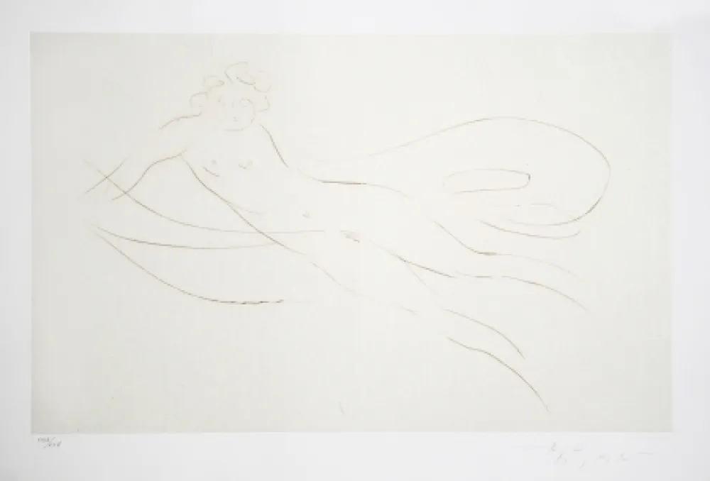 Etching Nakian - Leda and the Swan - 5