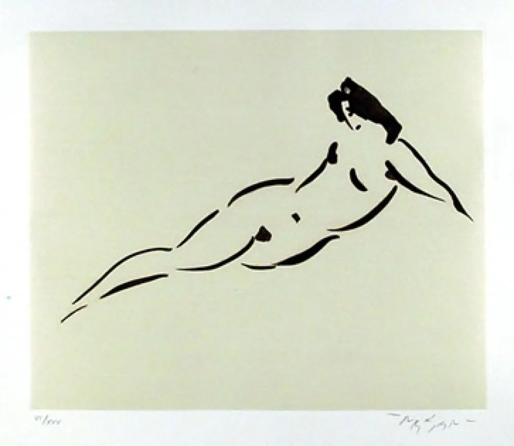 Etching Nakian - Leda and the Swan - 9