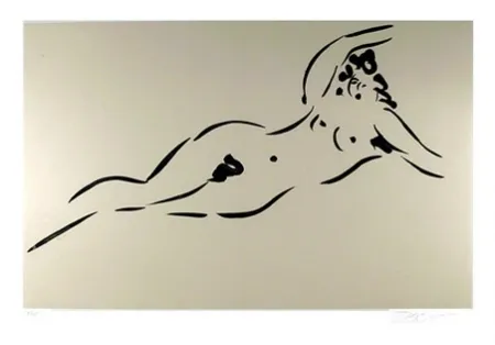 Etching Nakian - View from Olympus: Plate II, Reclining Nymph