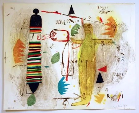 Lithograph Nalin - St Monica