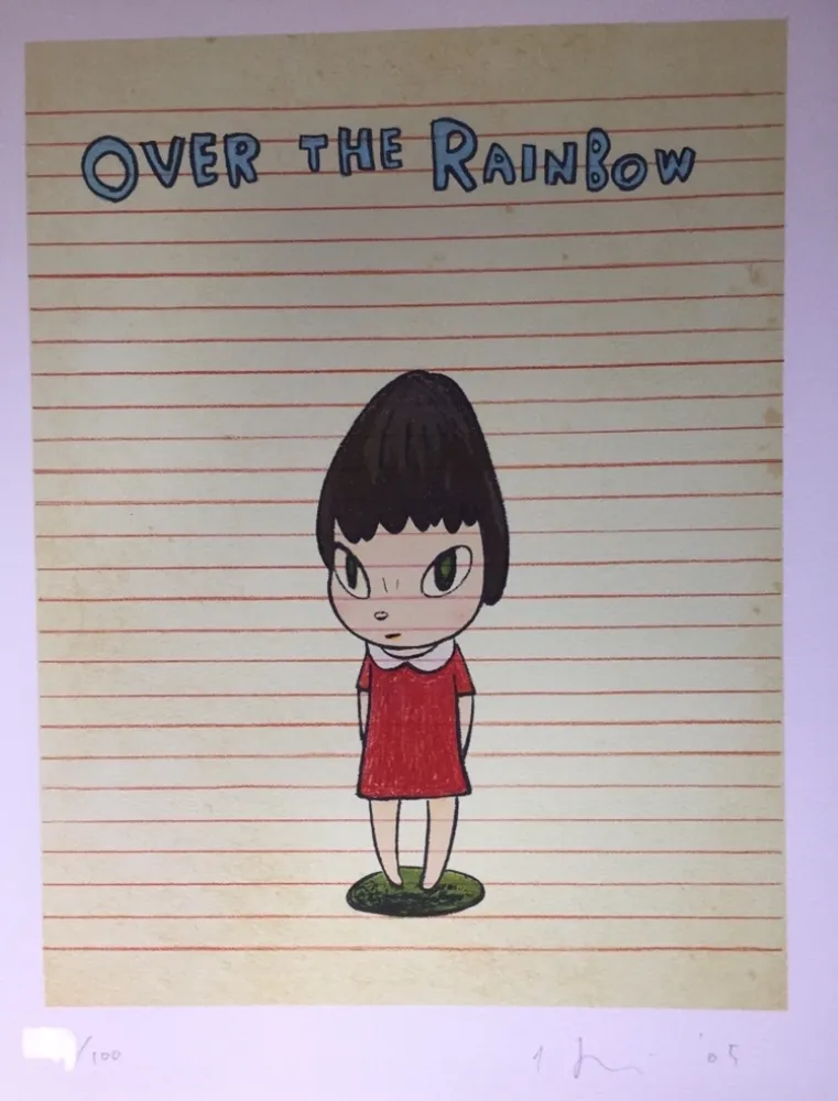 Lithograph Nara - Over the rainbow
