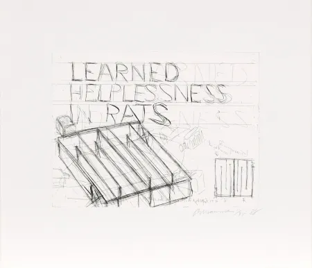 Engraving Nauman - Learned Helplessness from Rats