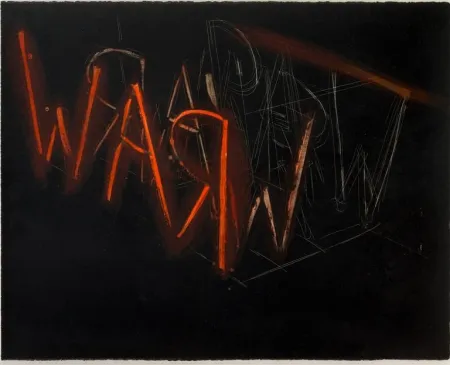 Lithograph Nauman - Raw War