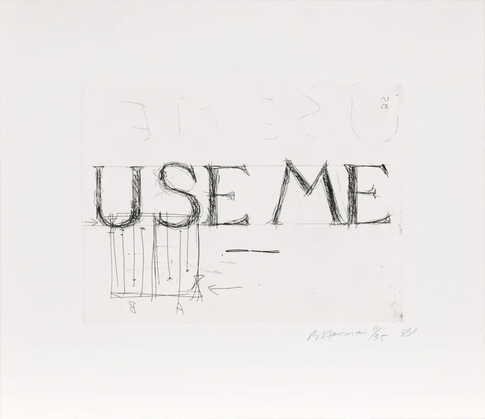 Engraving Nauman - Use Me