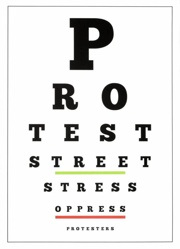 Lithograph Navarro - Carta visual (Protest)