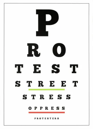 Lithograph Navarro - Carta visual (Protest)