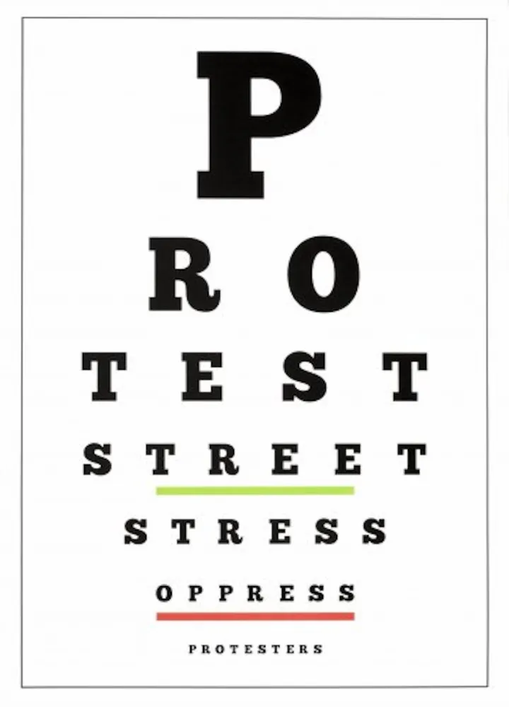 Lithograph Navarro - Carta Visual (Protest)