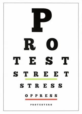 Lithograph Navarro - Carta Visual (Protest)