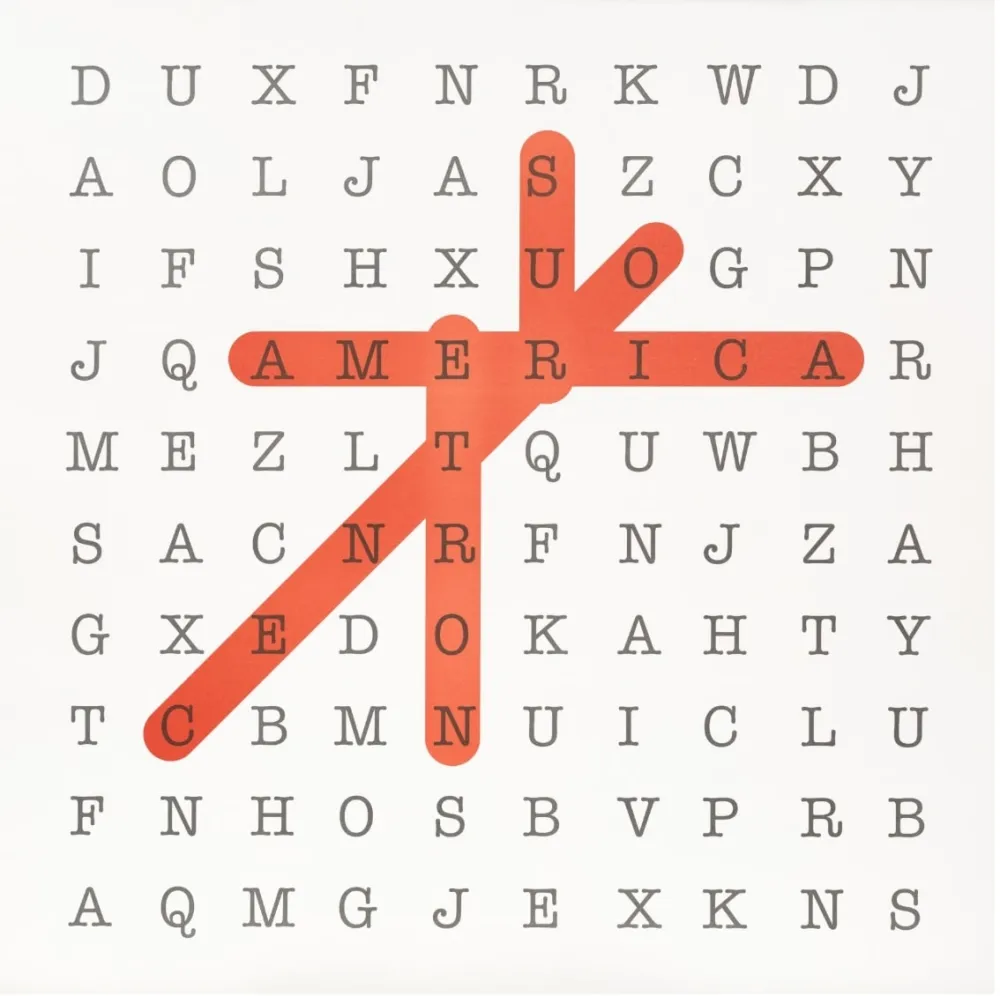 Lithograph Navarro - Sopa de letras