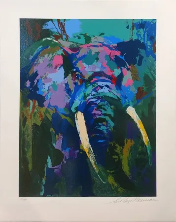 Screenprint Neiman - PORTRAIT OF AN ELEPHANT
