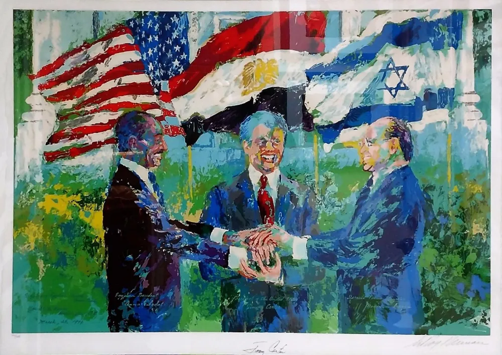 Screenprint Neiman - WHITE HOUSE SIGNING OF EGYPTIAN ISRAELI PEACE TREATY