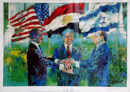 Screenprint Neiman - WHITE HOUSE SIGNING OF EGYPTIAN ISRAELI PEACE TREATY