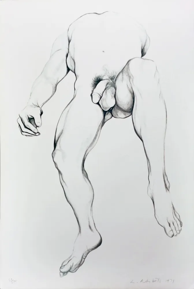 Lithograph Nesbitt - NUDE MALE 6