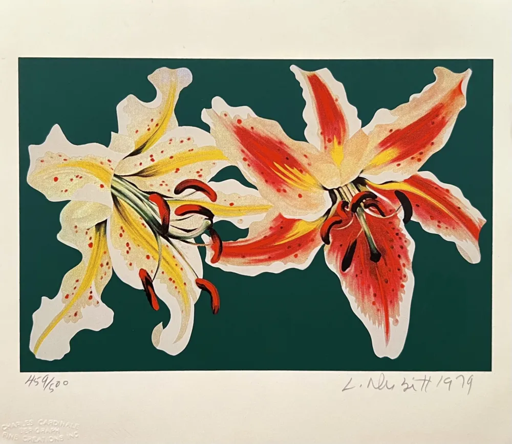 Screenprint Nesbitt - Untitled (Two Lilies)