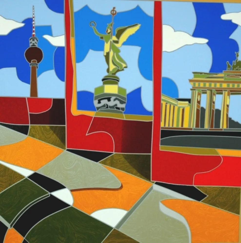 Screenprint Nespolo - Berlino